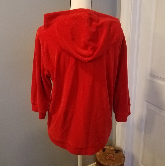 VICTORIA'S SECRET PLUSH & LUSH, RUST RED COLOR HOODIE. SIZE XL. NWOT - Picture 4 of 8
